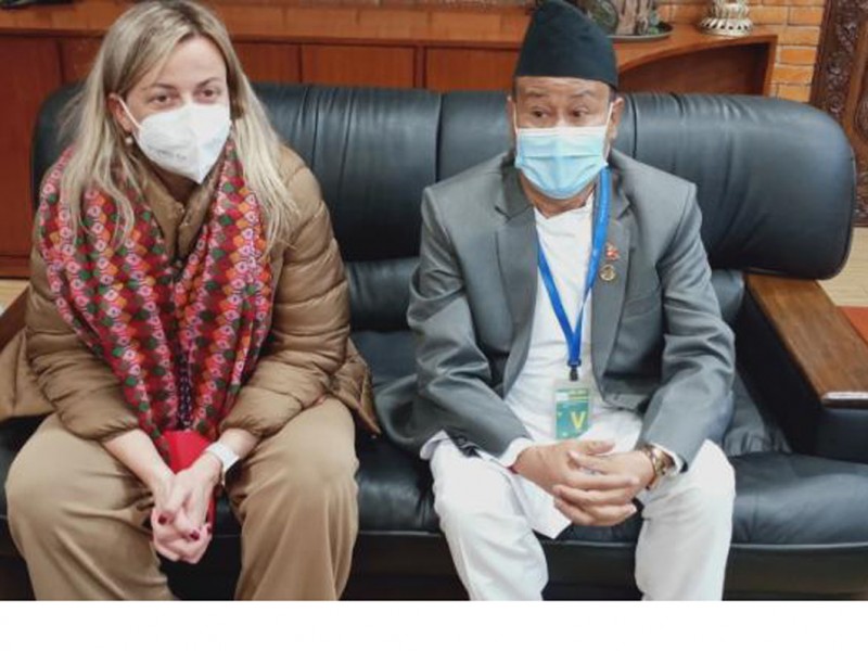 स्पेनका सभामुख नेपाल भ्रमणमा